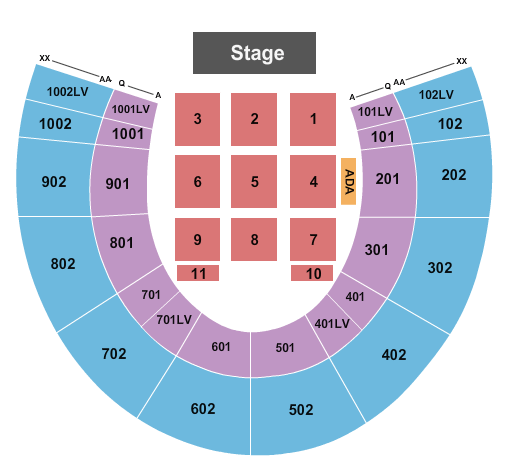 Forest Hills Stadium Zac Brown Band Seating Chart
